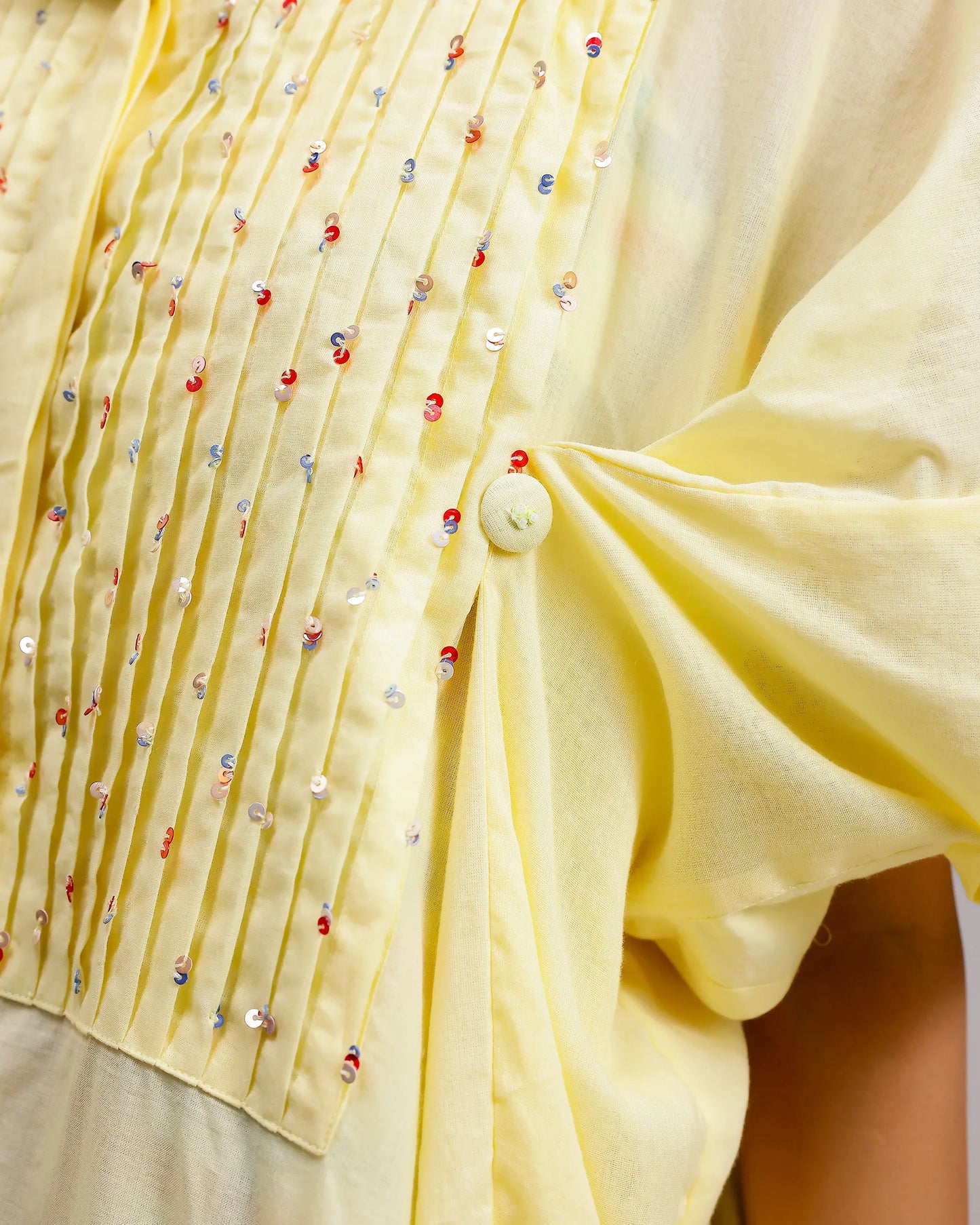 Candy Checks Top - Lemon Yellow & Blue Checks