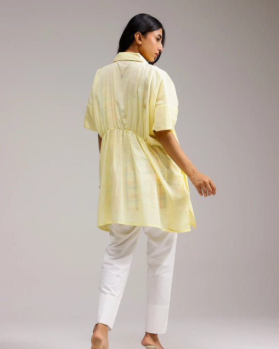 Candy Checks Top - Lemon Yellow & Blue Checks