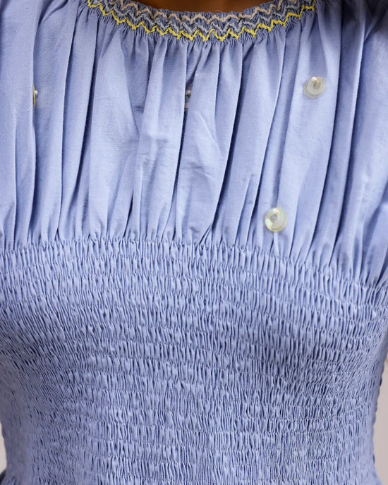 Peplum Top - Baby Blue