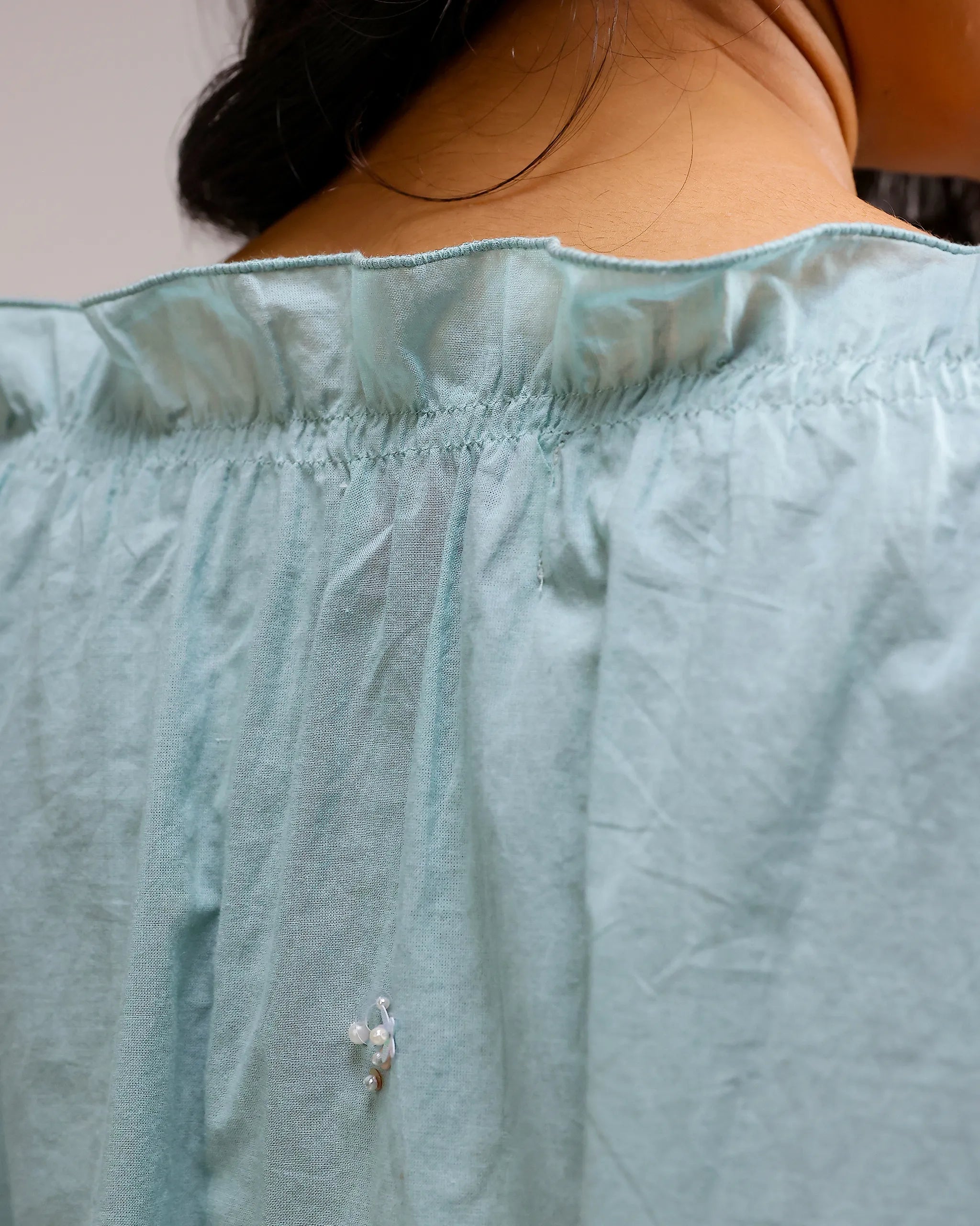 Whisper Ruffle Top - Mint