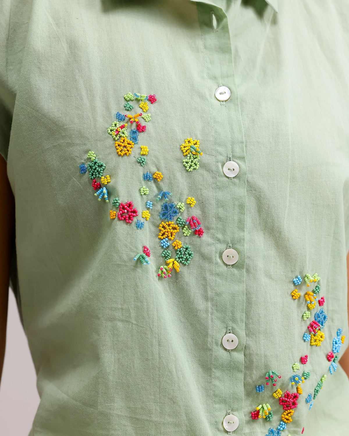 Fresh Dew Top - Pale Green