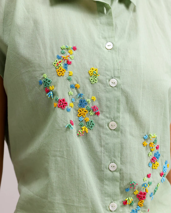 Fresh Dew Top - Pale Green