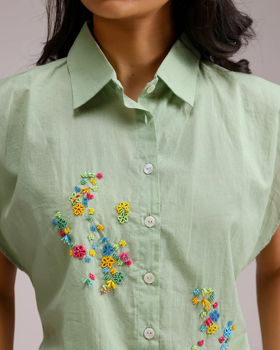 Fresh Dew Top - Pale Green