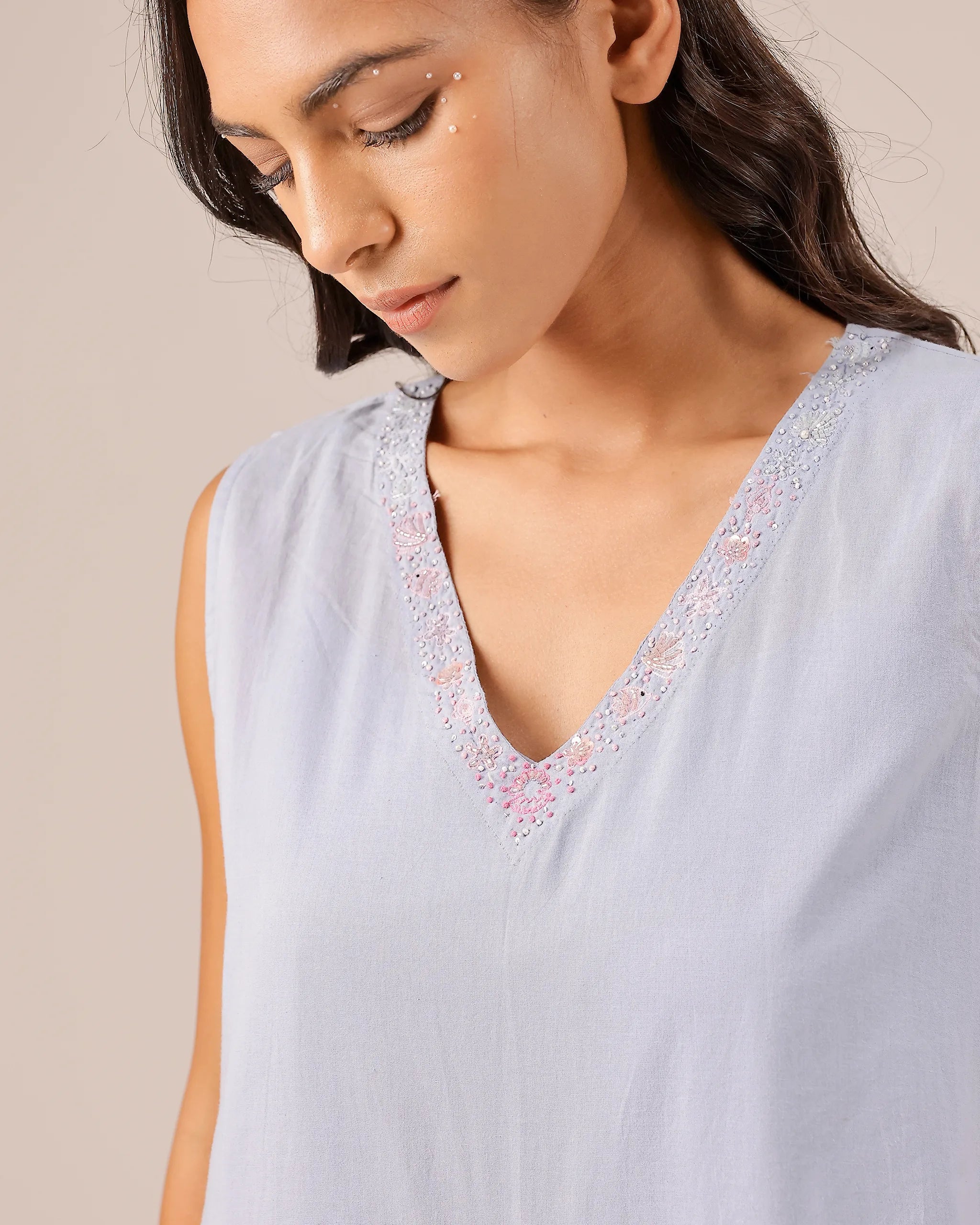 Ocean Dusk Dress & Jacket (Pink To Blue)