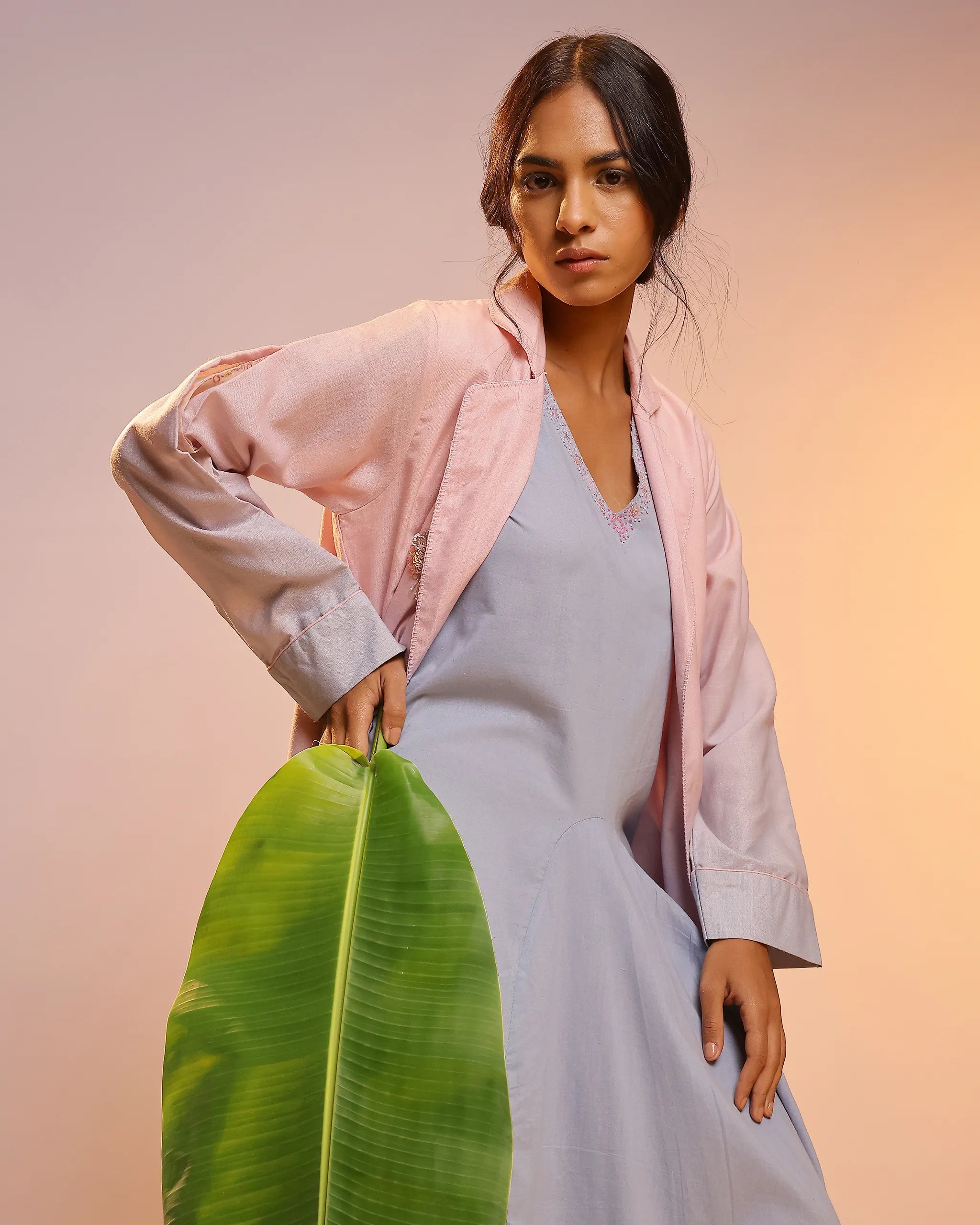 Ocean Dusk Jacket (Pink To Blue)