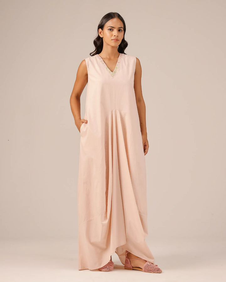 Ocean Dusk Dress & Jacket (Green To Pink)