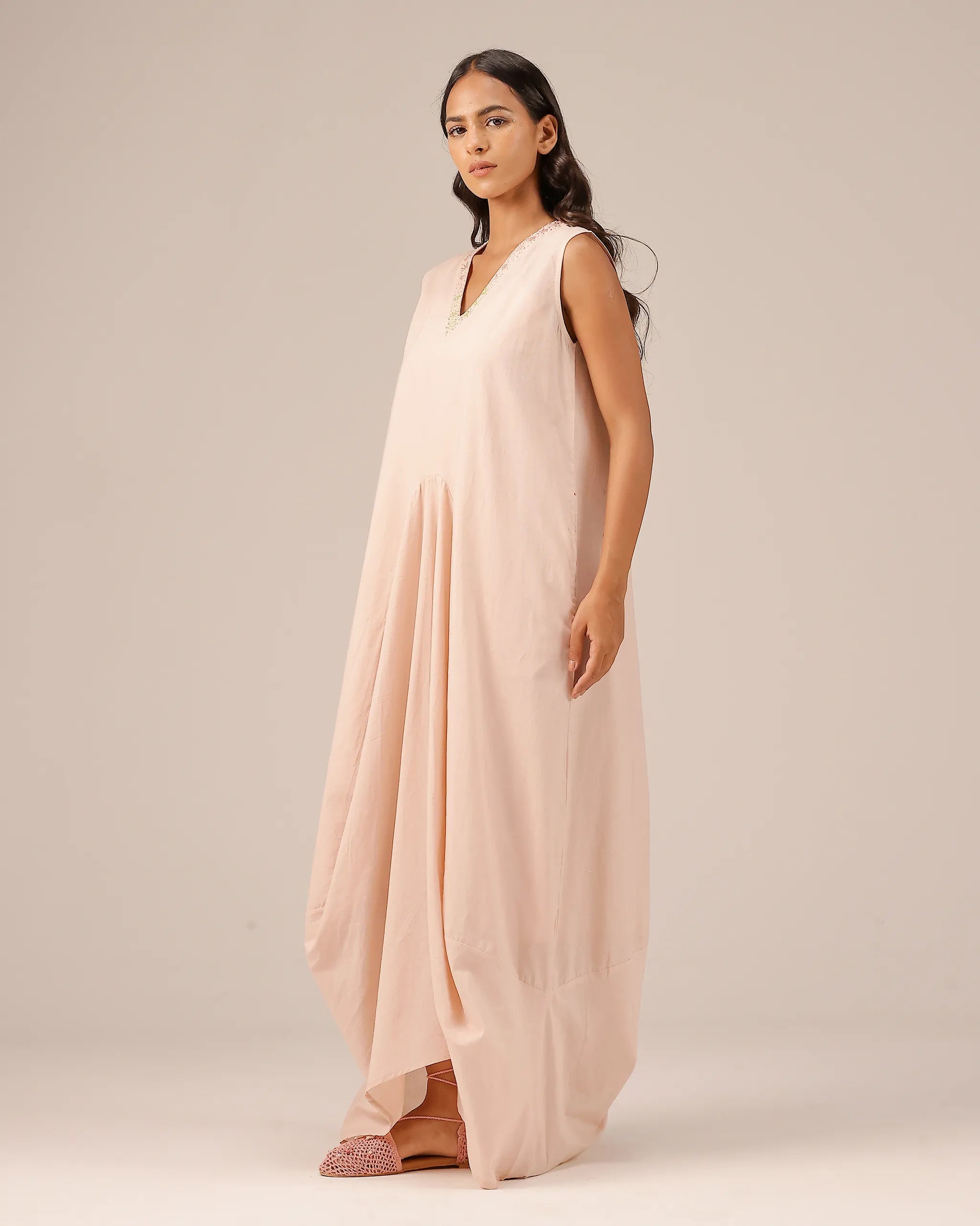 Ocean Dusk Dress & Jacket (Green To Pink)