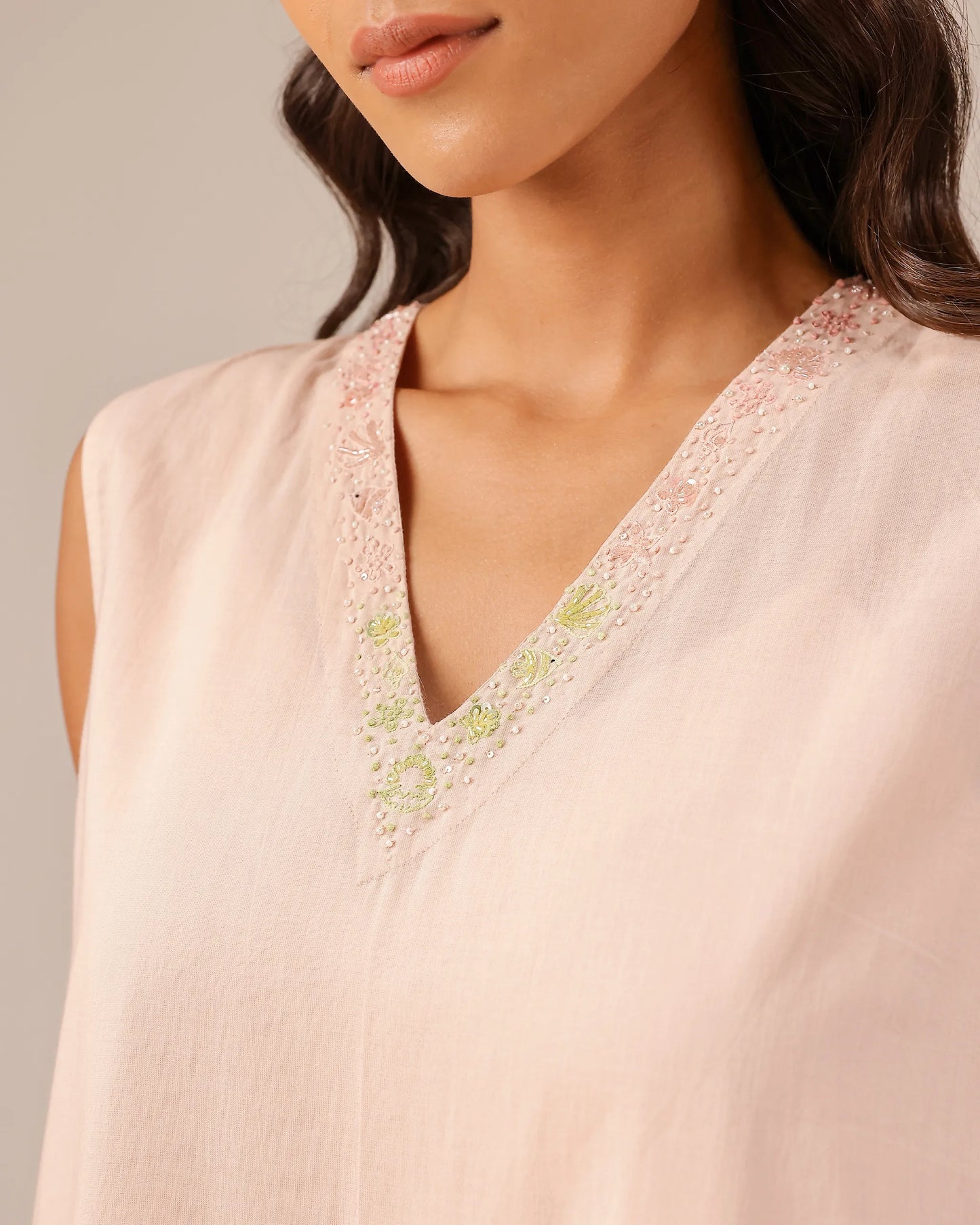 Ocean Dusk Dress & Jacket (Green To Pink)