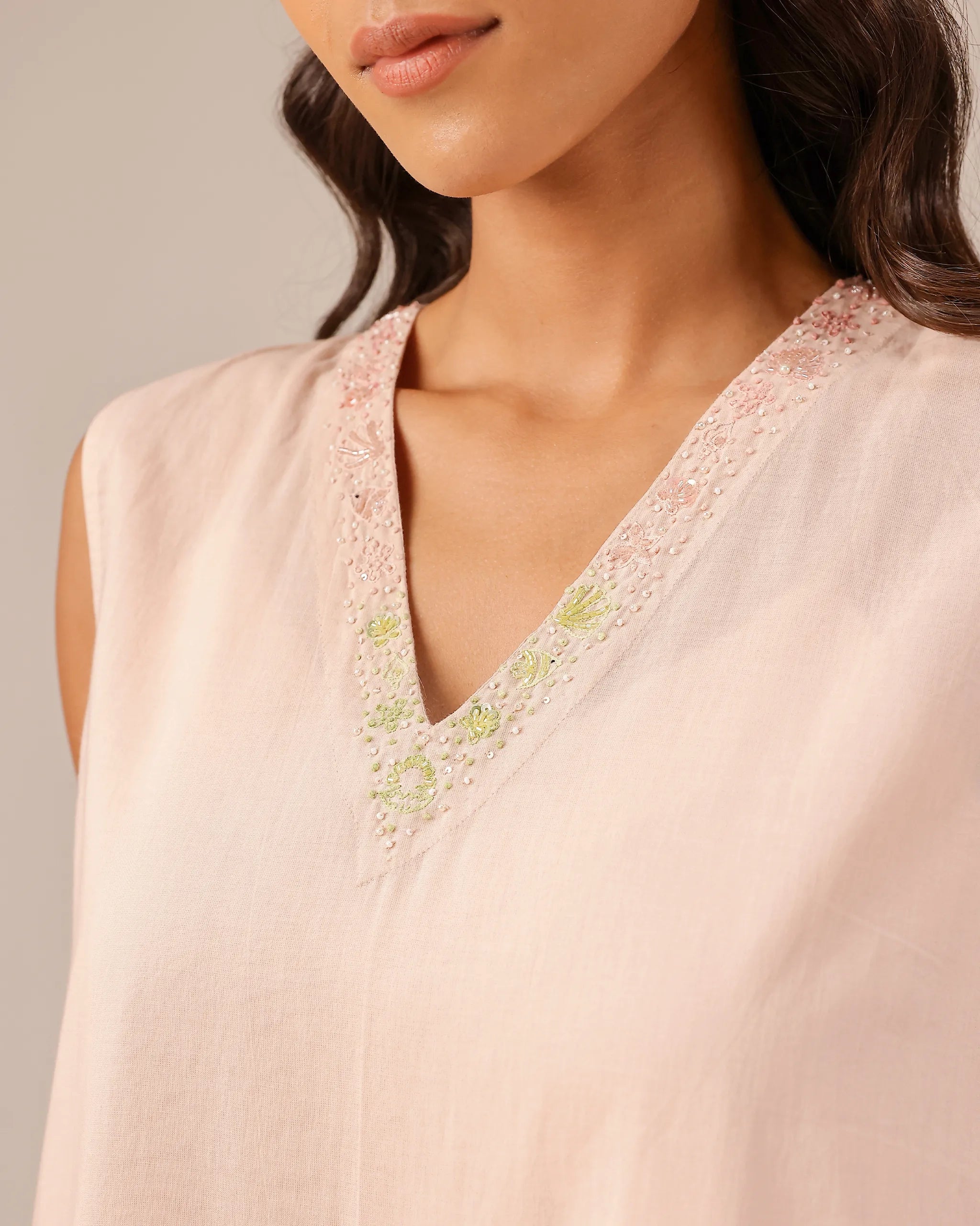 Ocean Dusk Dress & Jacket (Green To Pink)