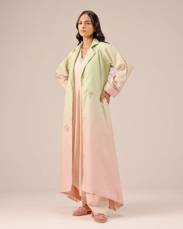 Ocean Dusk Jacket (Green To Pink)