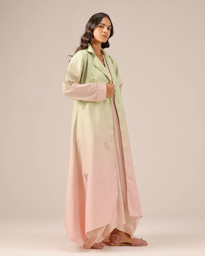 Ocean Dusk Jacket (Green To Pink)