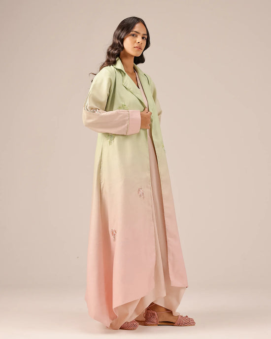 Ocean Dusk Jacket (Green To Pink)