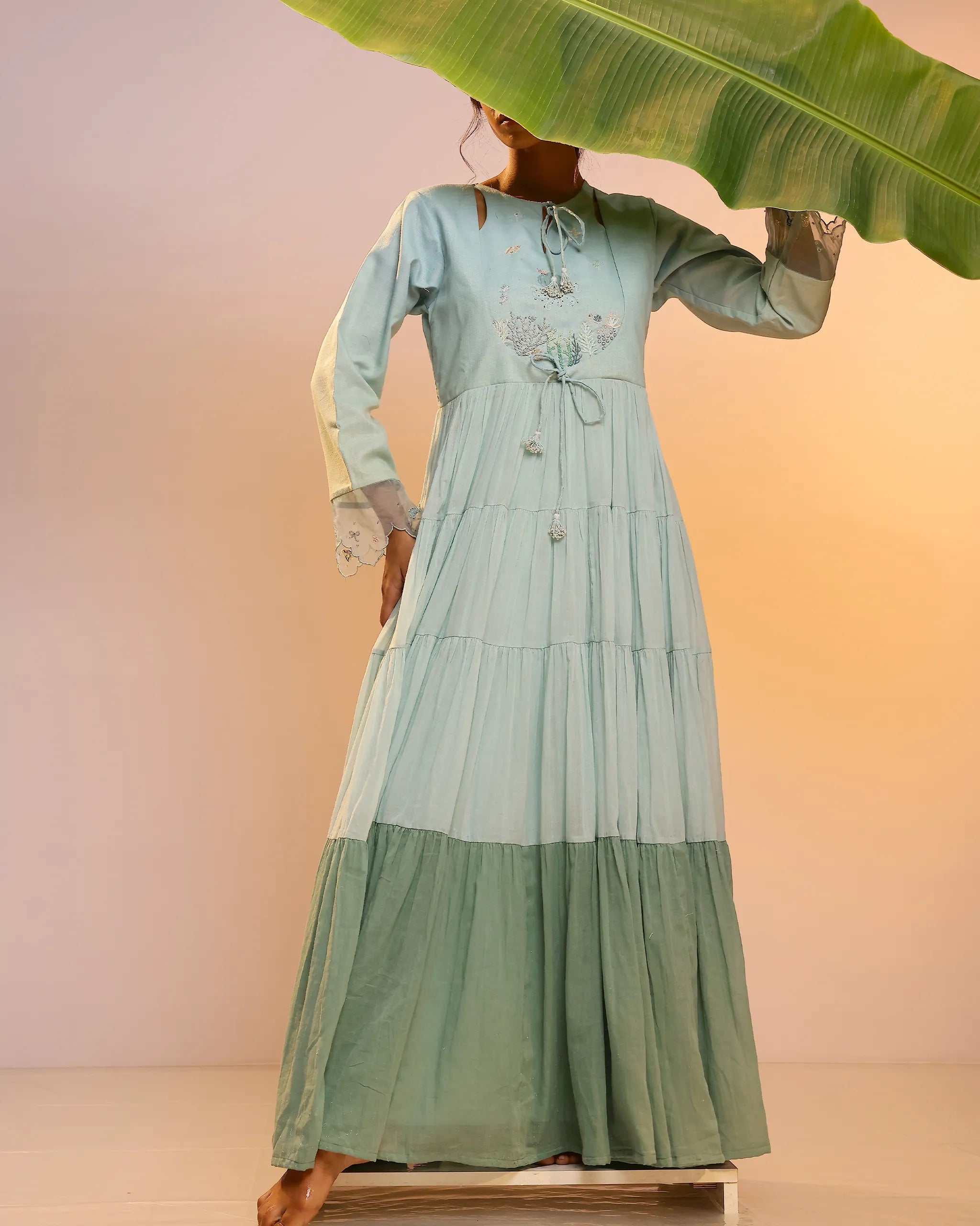 Sea Salt Long Dress - OurDve