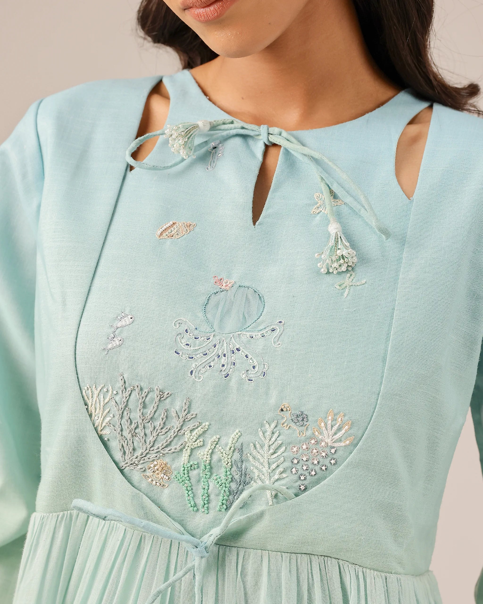 Sea Salt Long Dress - OurDve