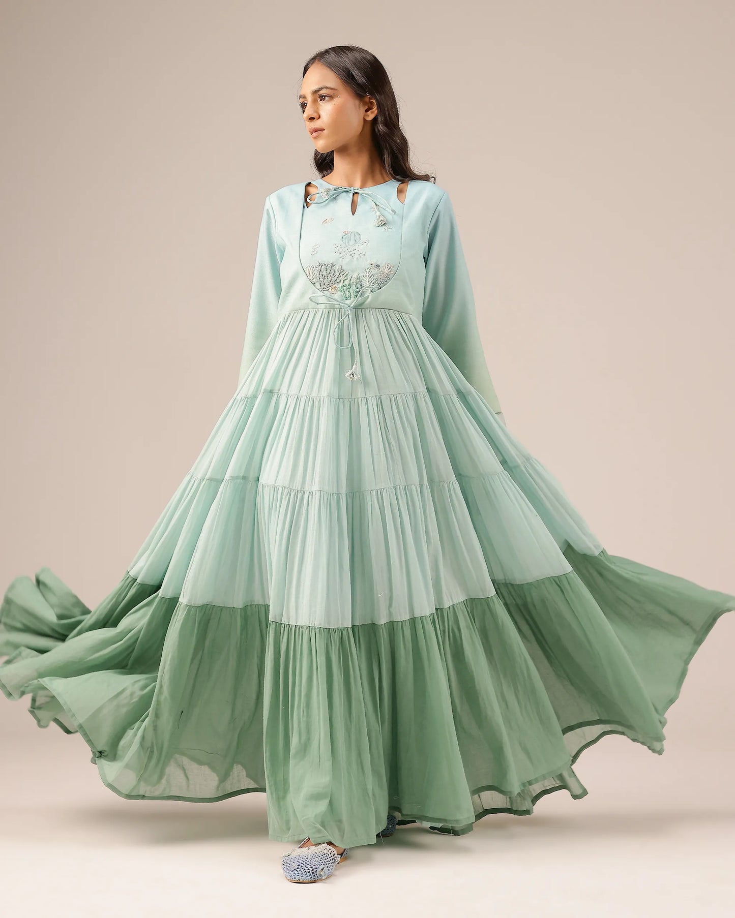 Sea Salt Long Dress - OurDve