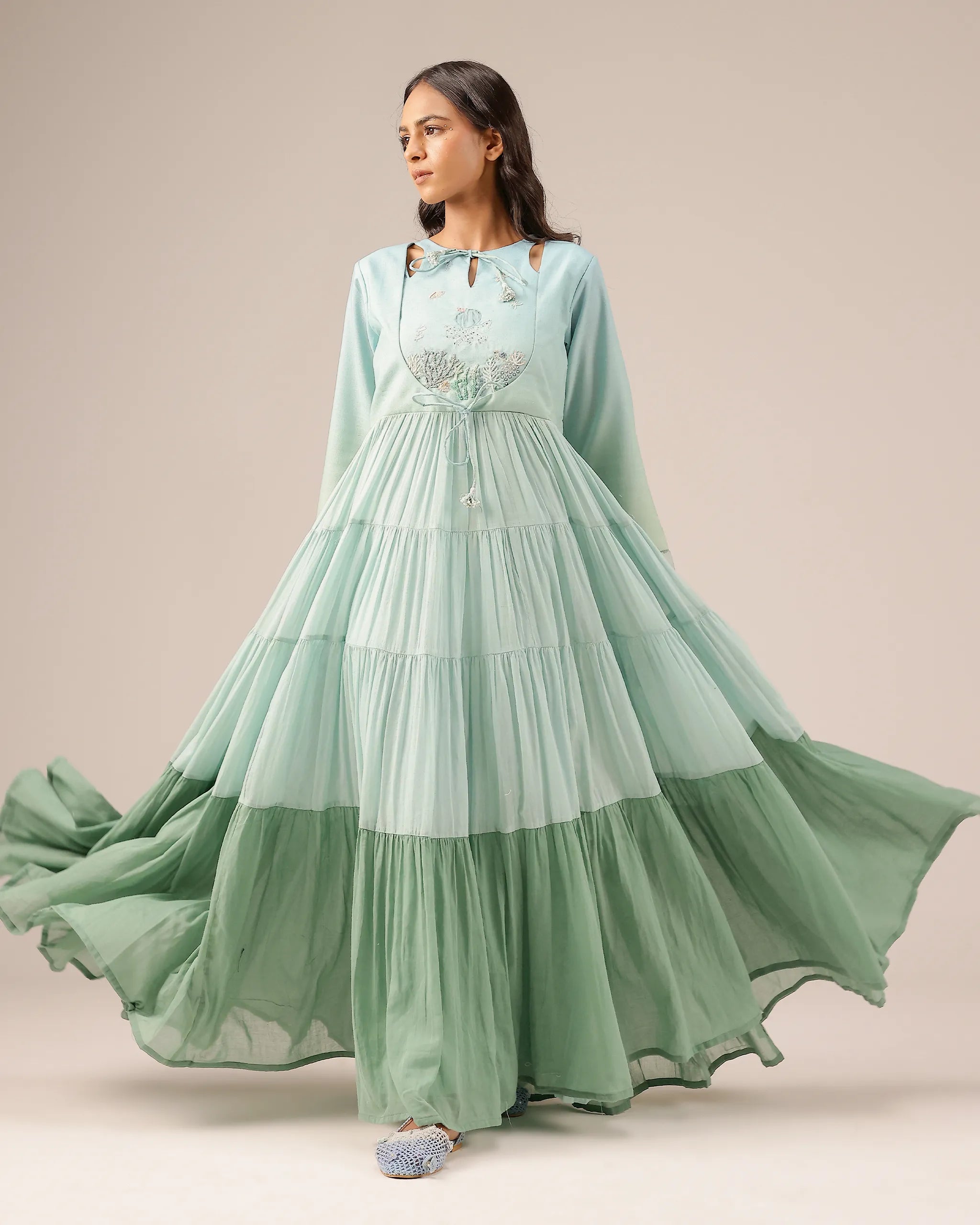 Sea Salt Long Dress - OurDve