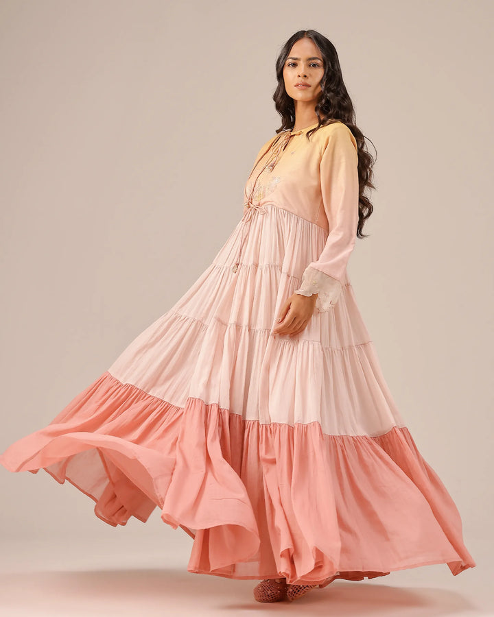 Sea Salt flowy Long Dress - OurDve