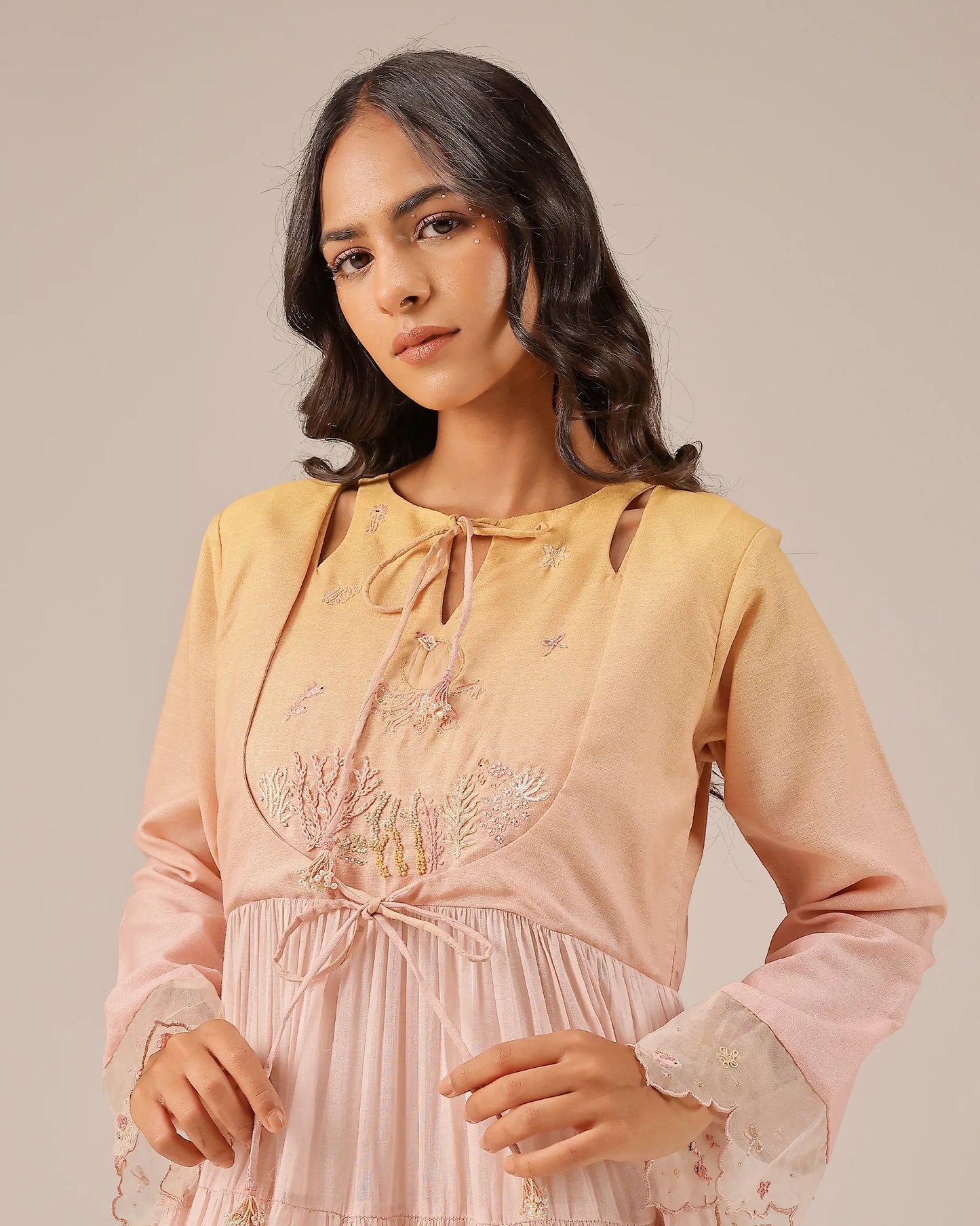 Sea Salt flowy Long Dress - OurDve