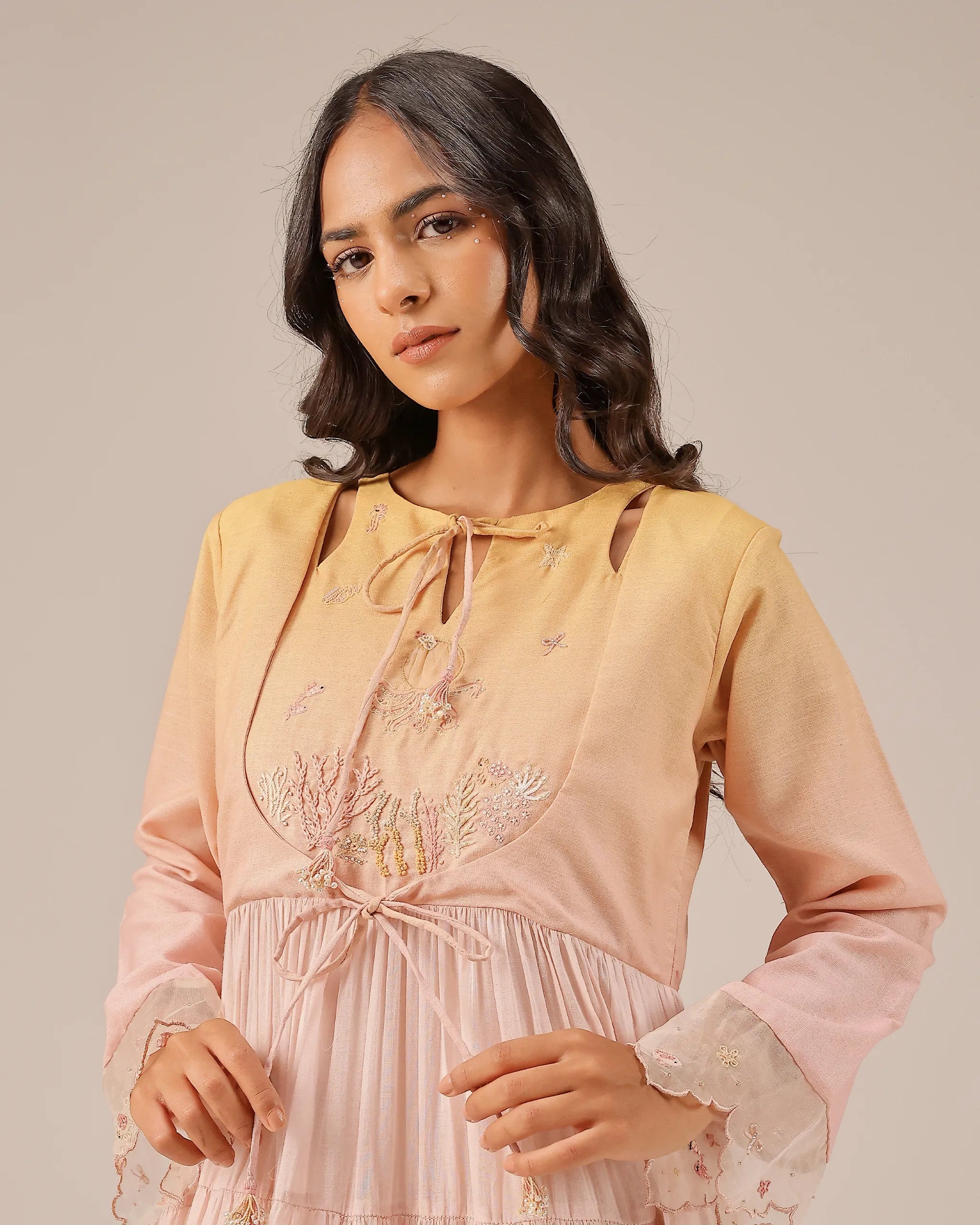 Sea Salt flowy Long Dress - OurDve