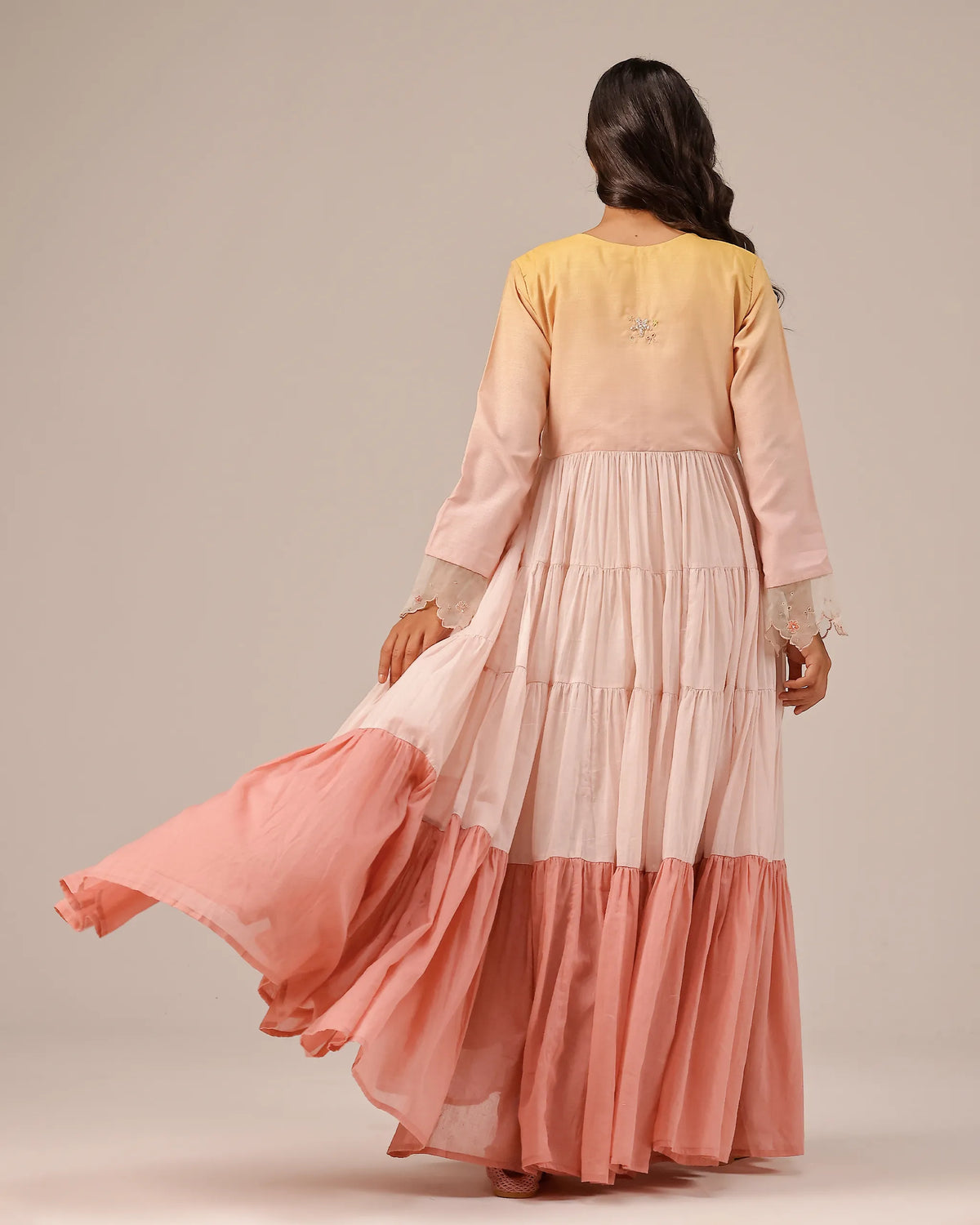 Sea Salt flowy Long Dress - OurDve