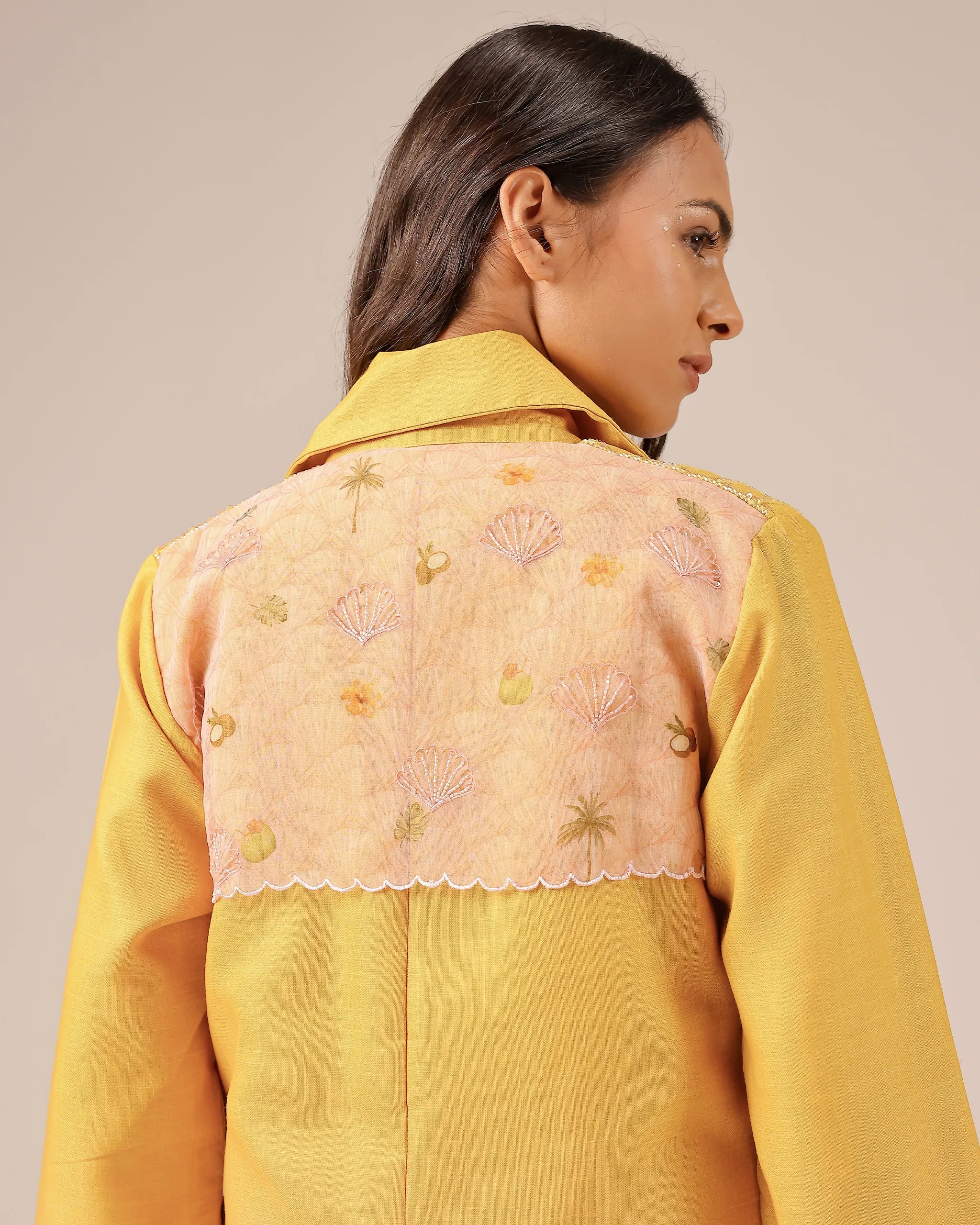 Melon Muse Dress & Jacket (Yellow To Pink)