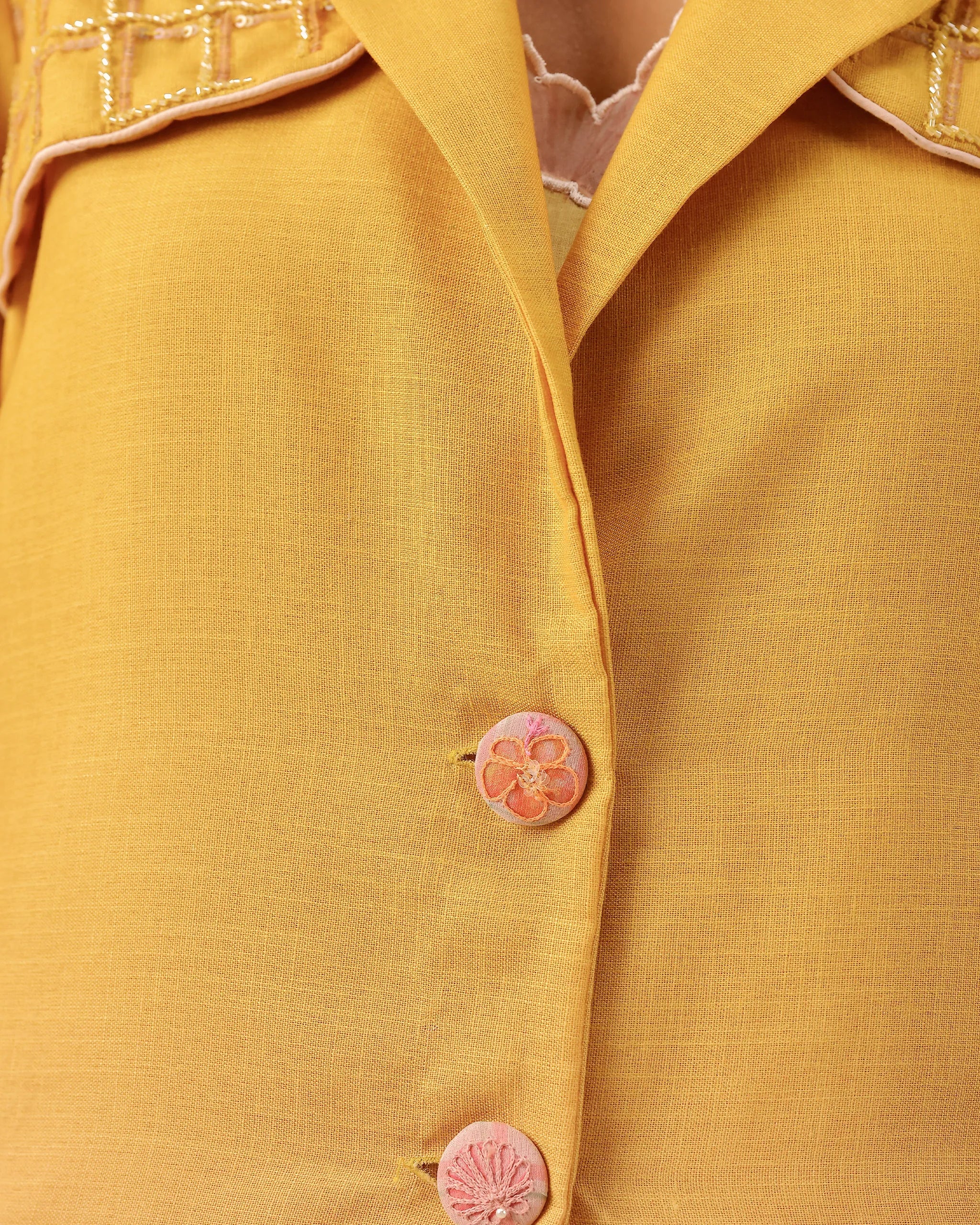 Melon Muse Dress & Jacket (Yellow To Pink)