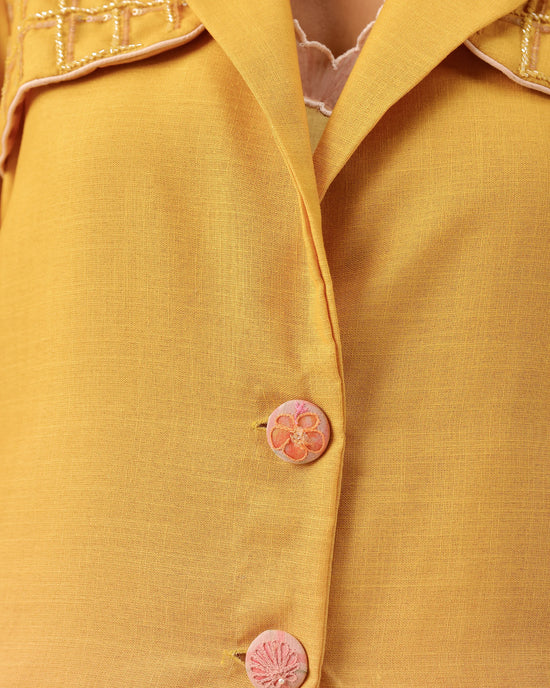 Melon Muse Dress & Jacket (Yellow To Pink)