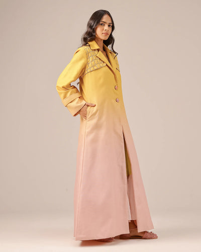 Melon Muse Dress & Jacket (Yellow To Pink)