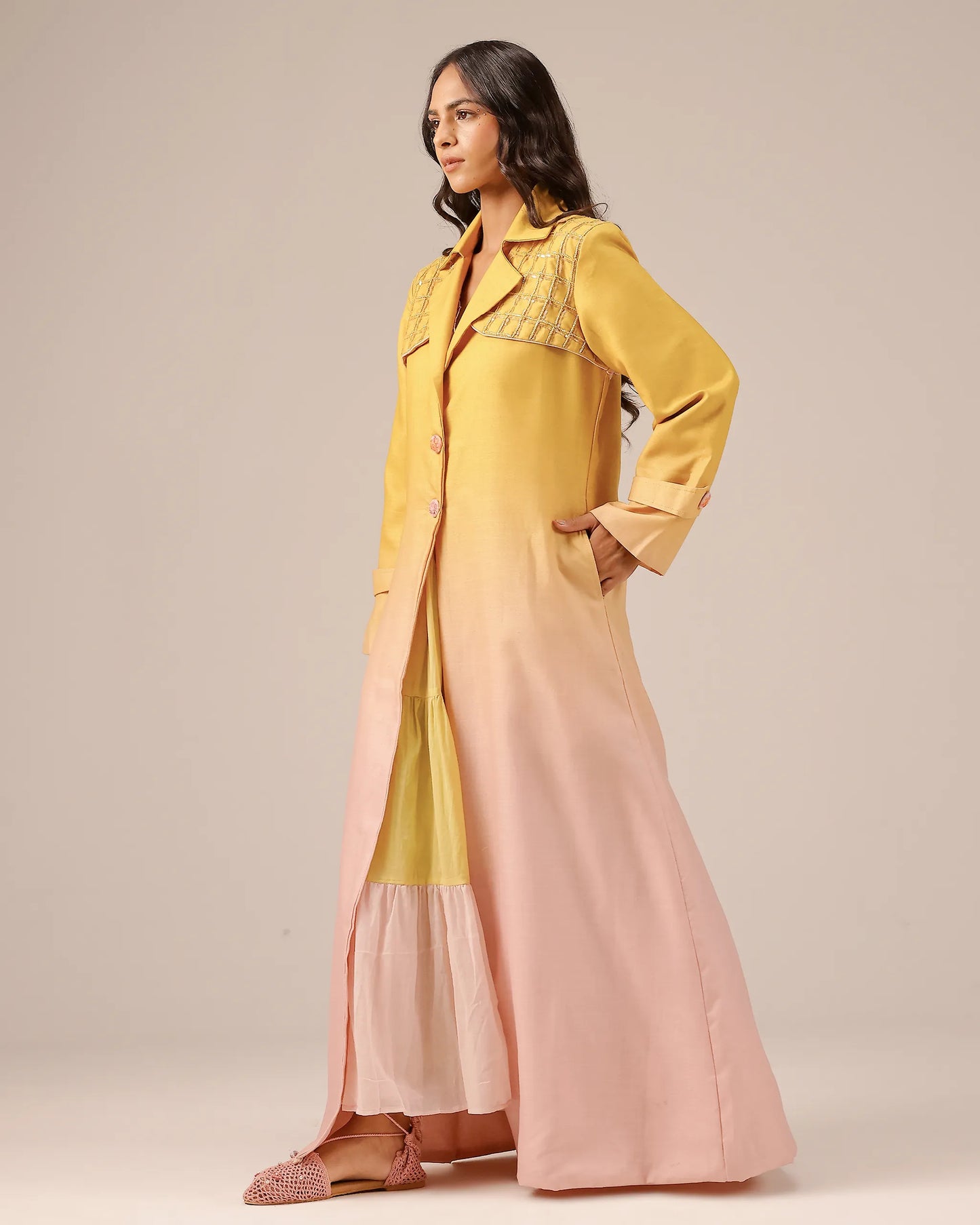 Melon Muse Jacket (Yellow To Pink)