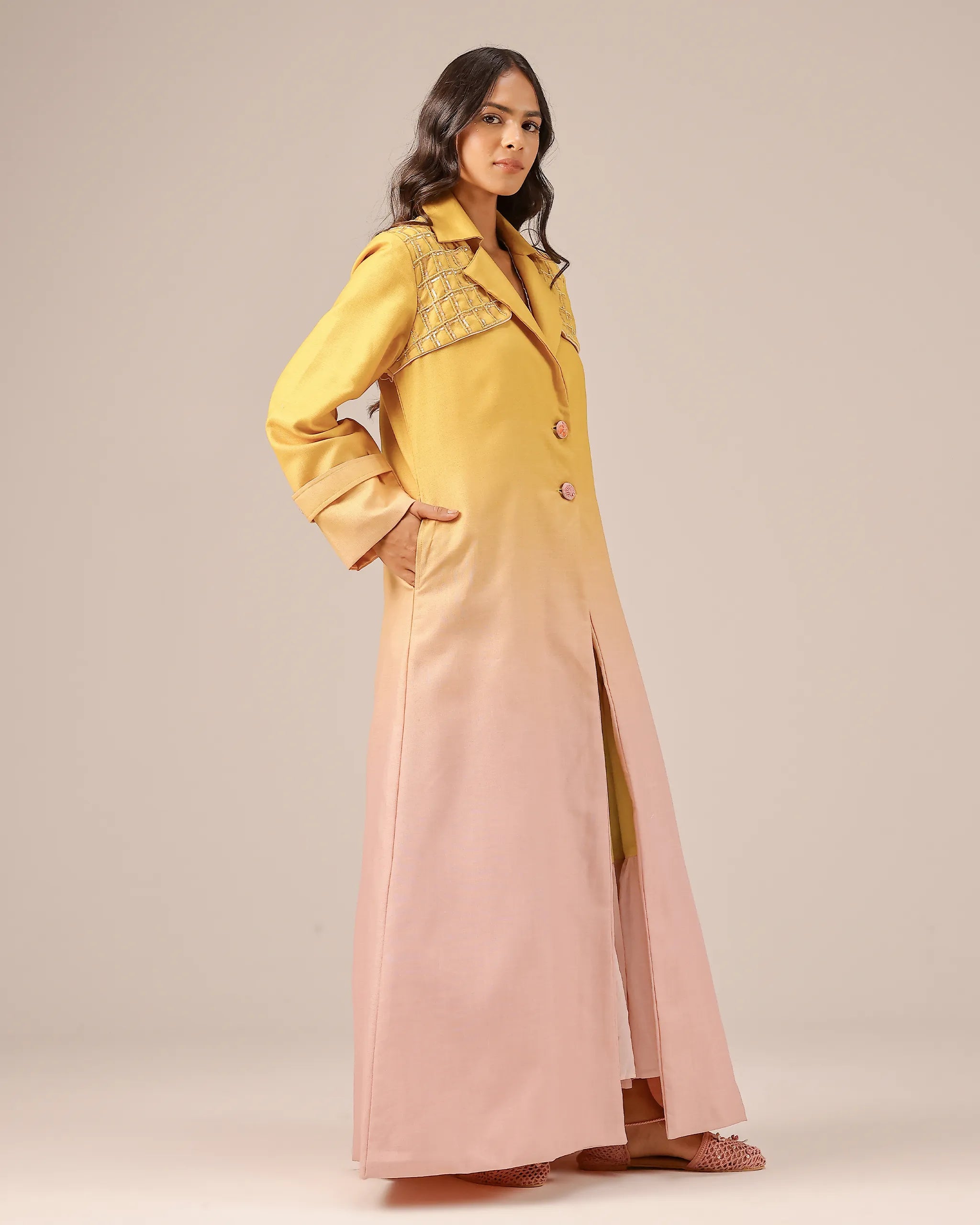 Melon Muse Jacket (Yellow To Pink)