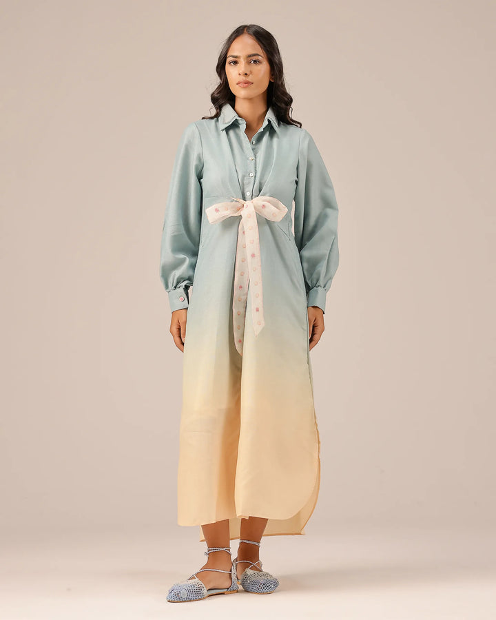 Hibiscus Linen Midi Dress - OurDve