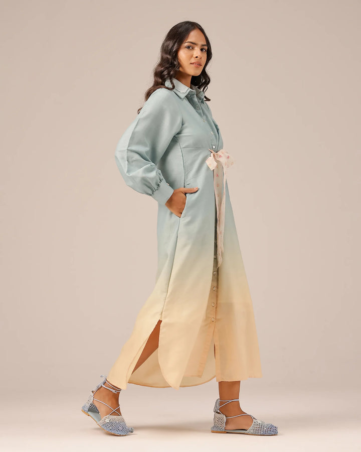 Hibiscus Linen Midi Dress - OurDve