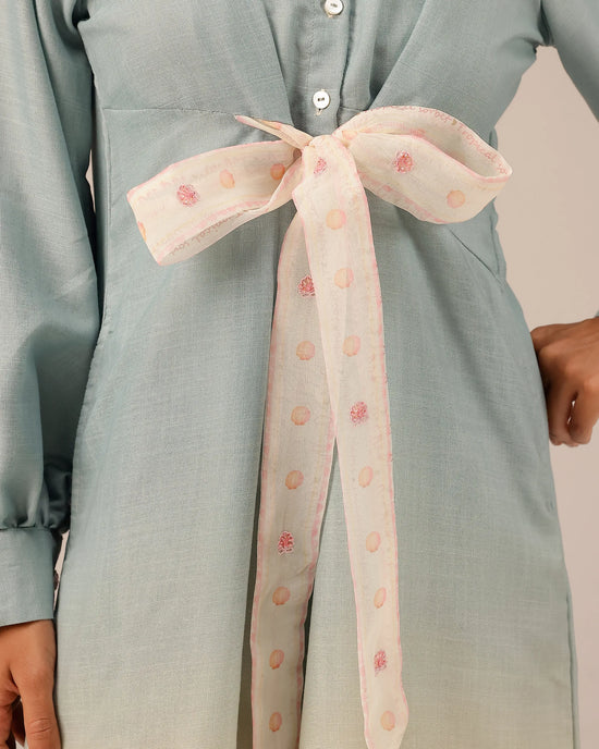 Hibiscus Linen Midi Dress - OurDve