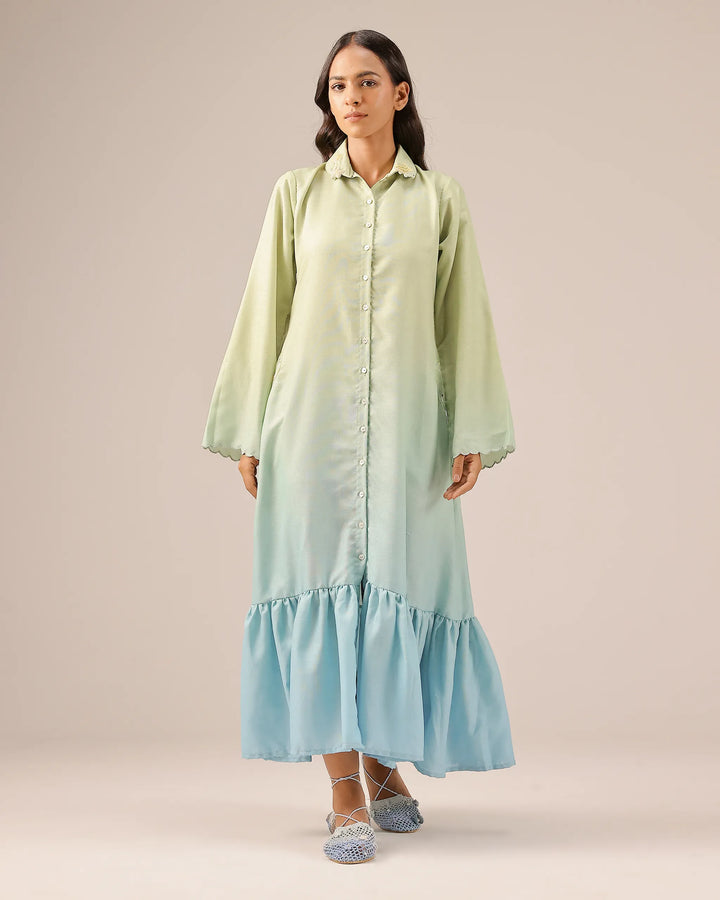 Seafoam Linen Dress - OurDve
