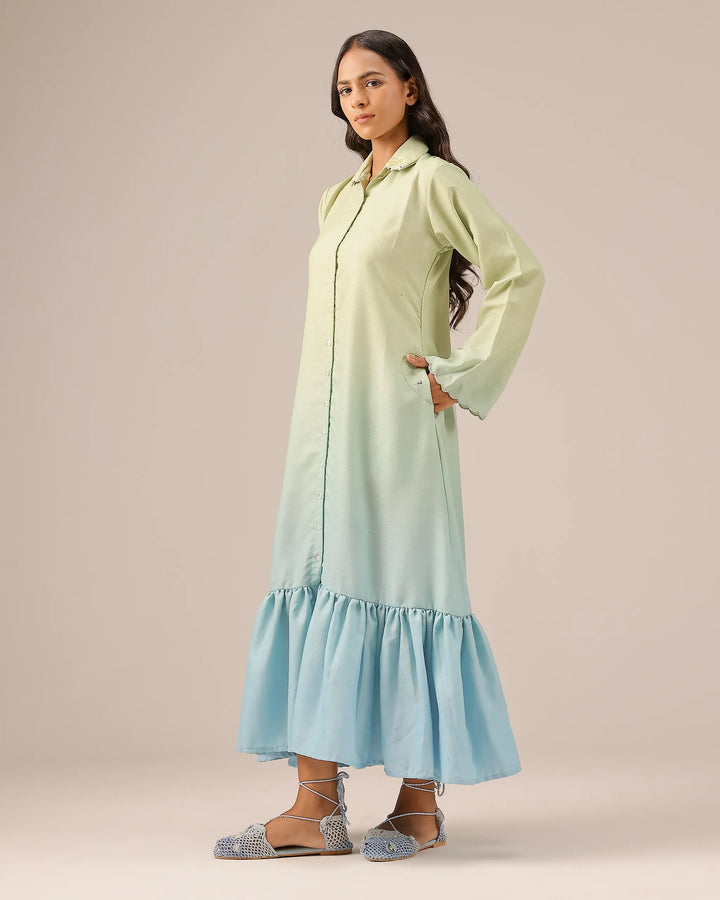 Seafoam Linen Dress - OurDve
