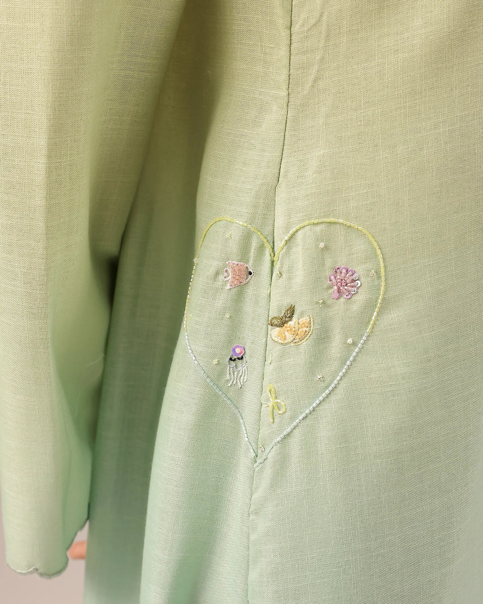 Seafoam Linen Dress - OurDve