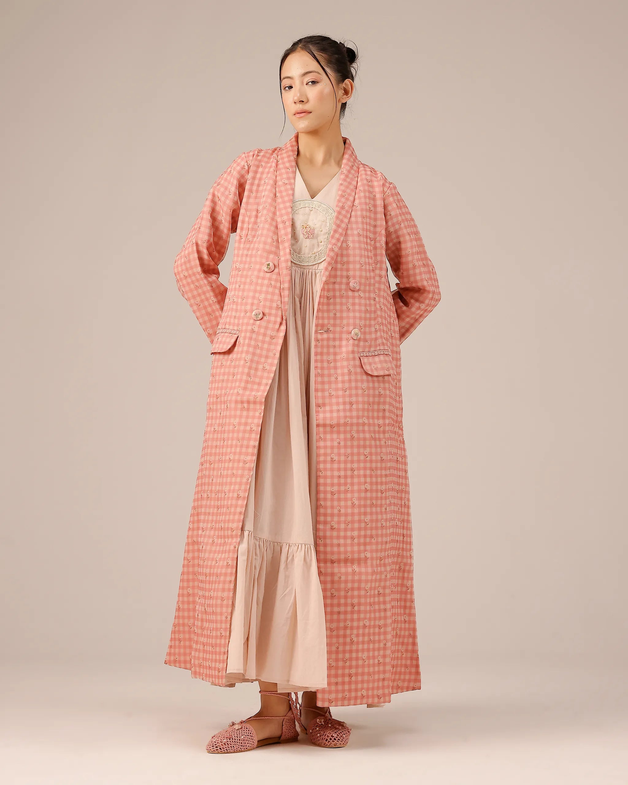 Pink Merry Berry Vintage-Inspired Cotton Dress - OurDve