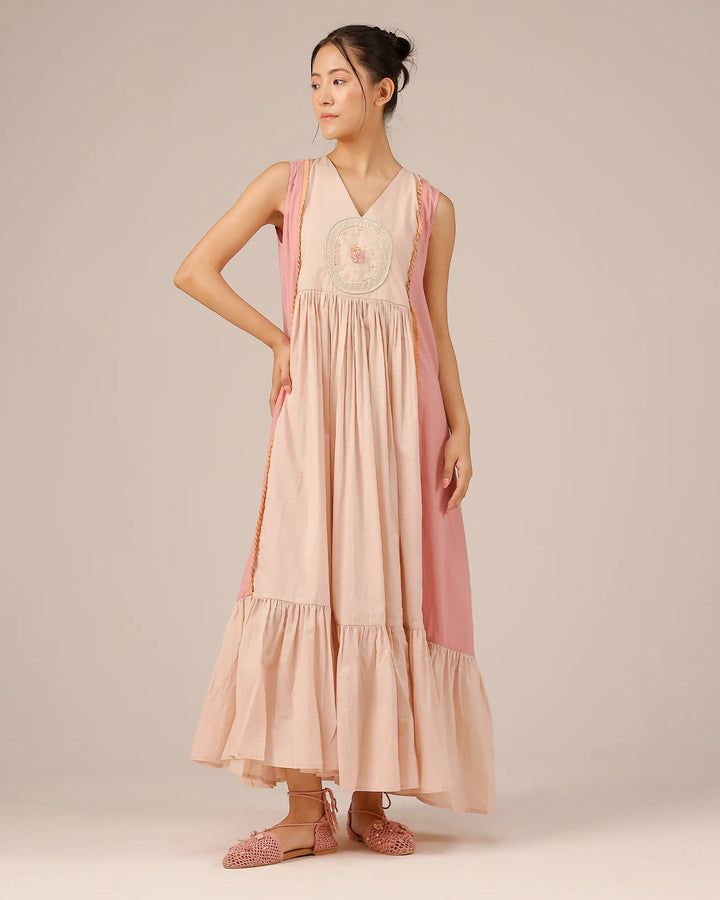 Pink Merry Berry Vintage-Inspired Cotton Dress - OurDve