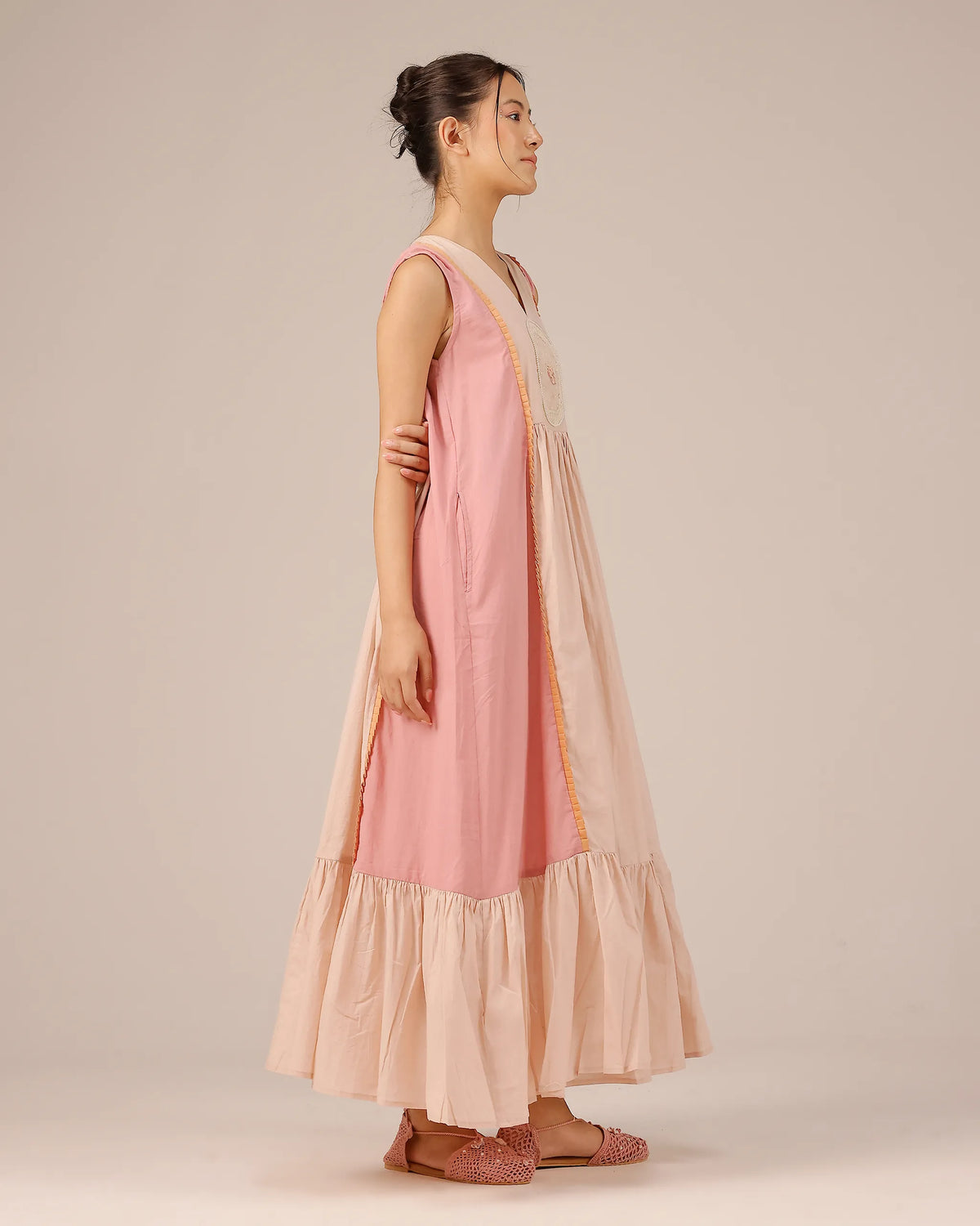Pink Merry Berry Vintage-Inspired Cotton Dress - OurDve