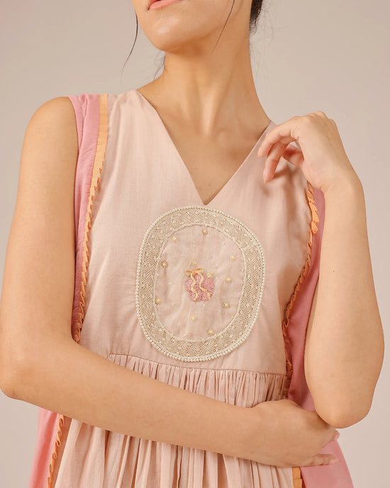 Pink Merry Berry Vintage-Inspired Cotton Dress - OurDve