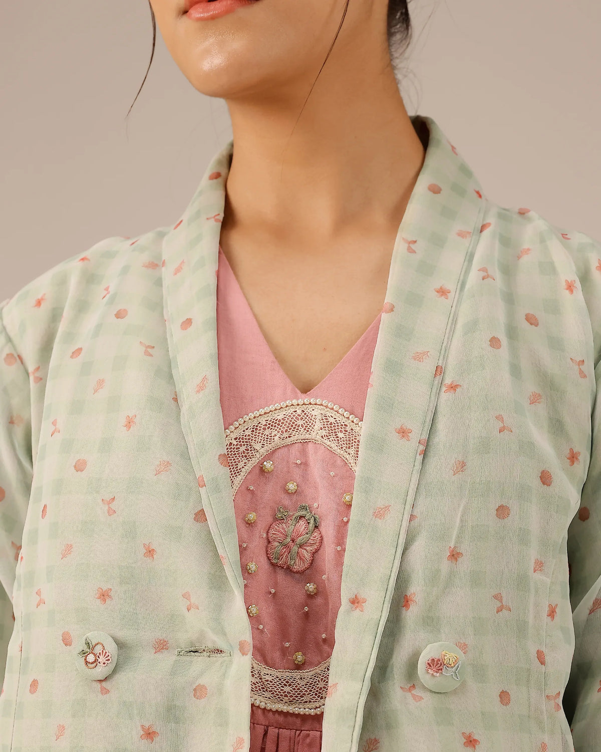 Merry Berry Dress & Jacket (Green)