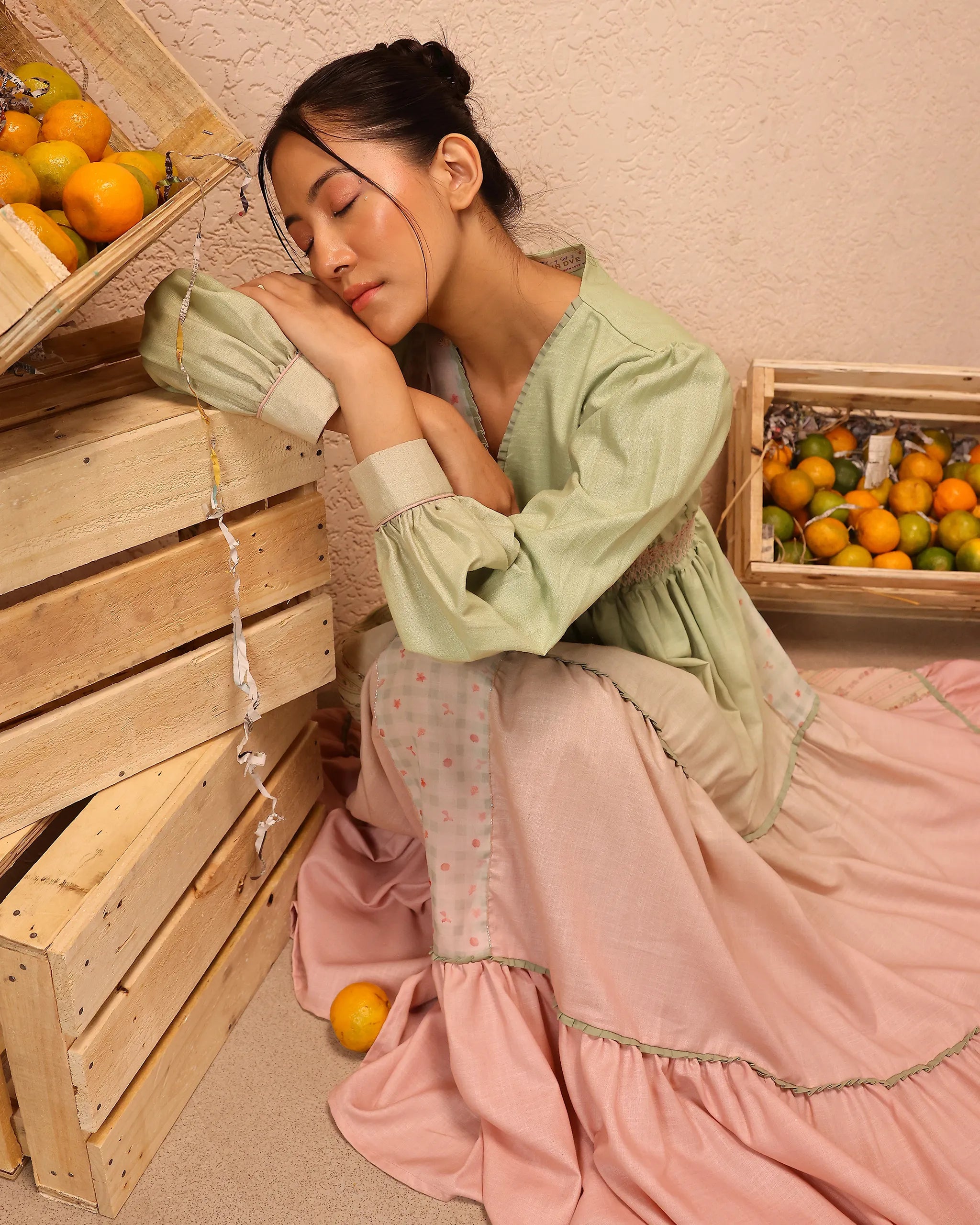 Pop Patchwork Linen Dress – OurDve
