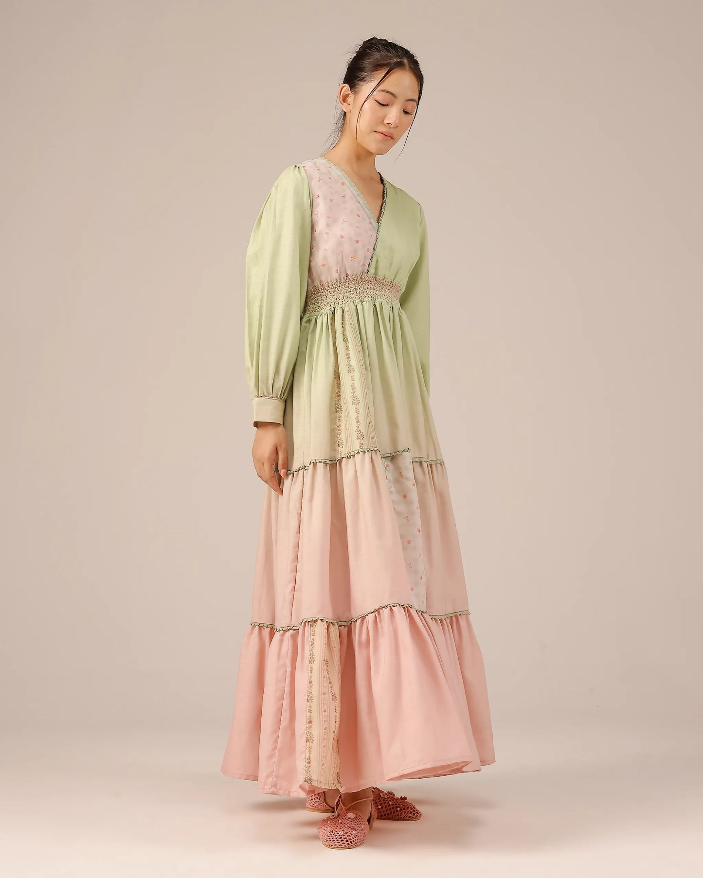 Pop Patchwork Linen Dress – OurDve