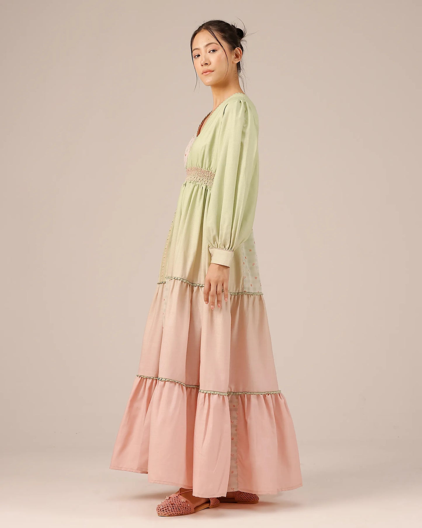 Pop Patchwork Linen Dress – OurDve