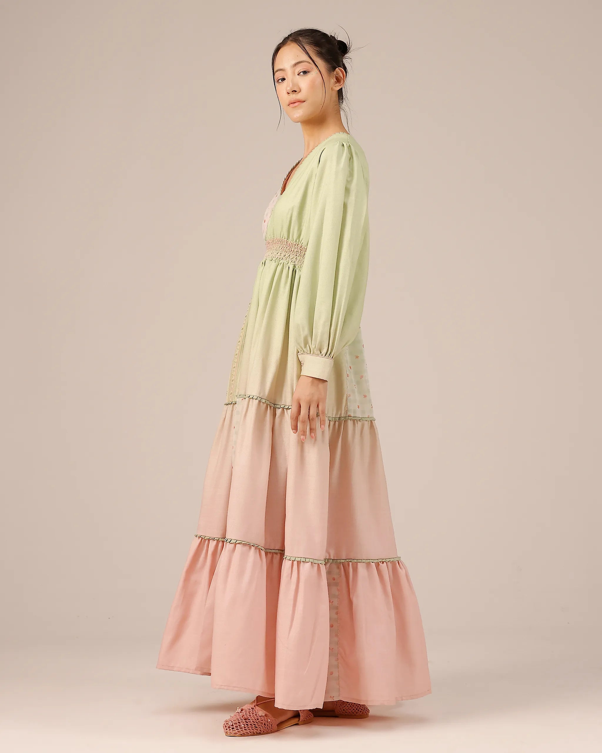 Pop Patchwork Linen Dress – OurDve