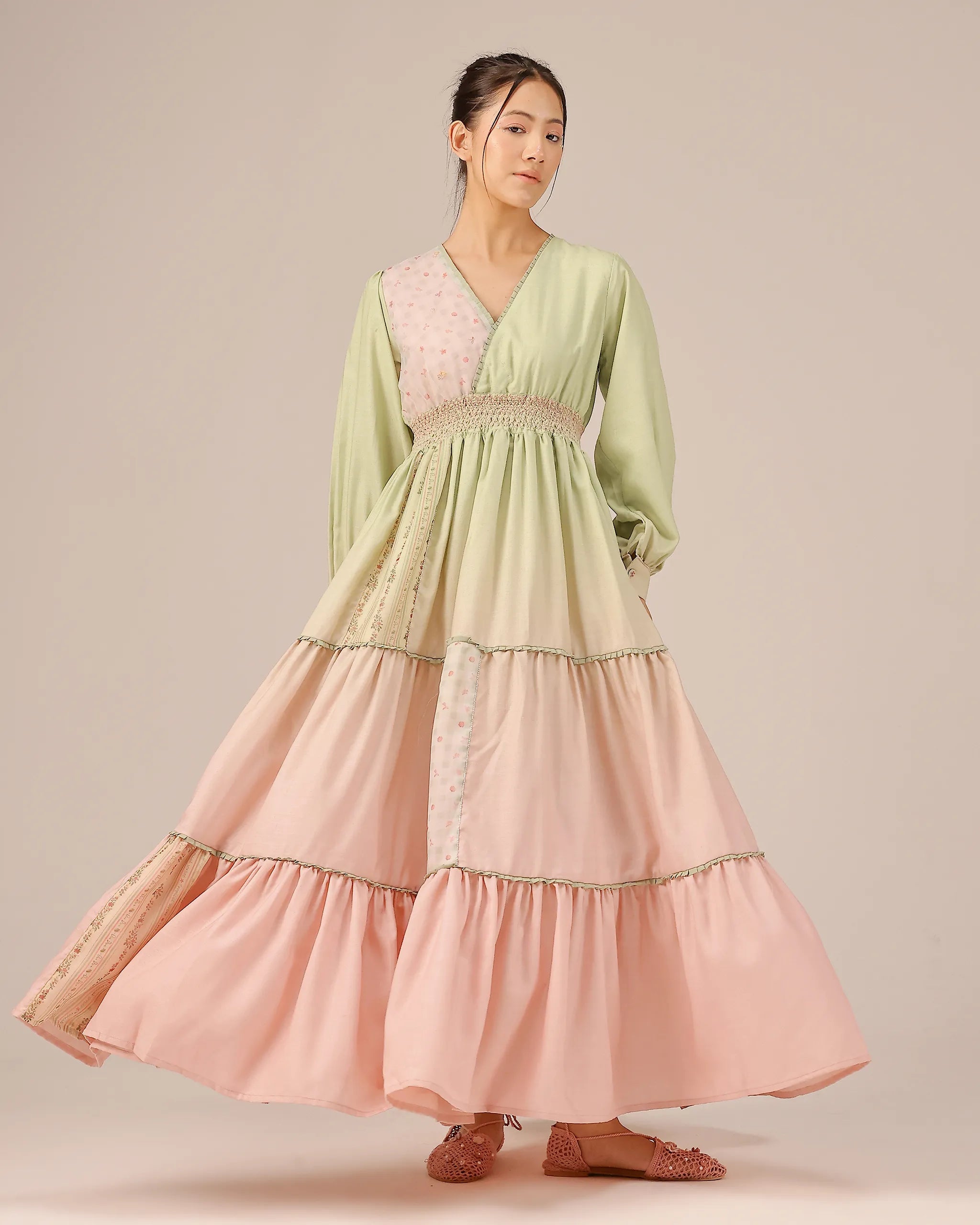 Pop Patchwork Linen Dress – OurDve