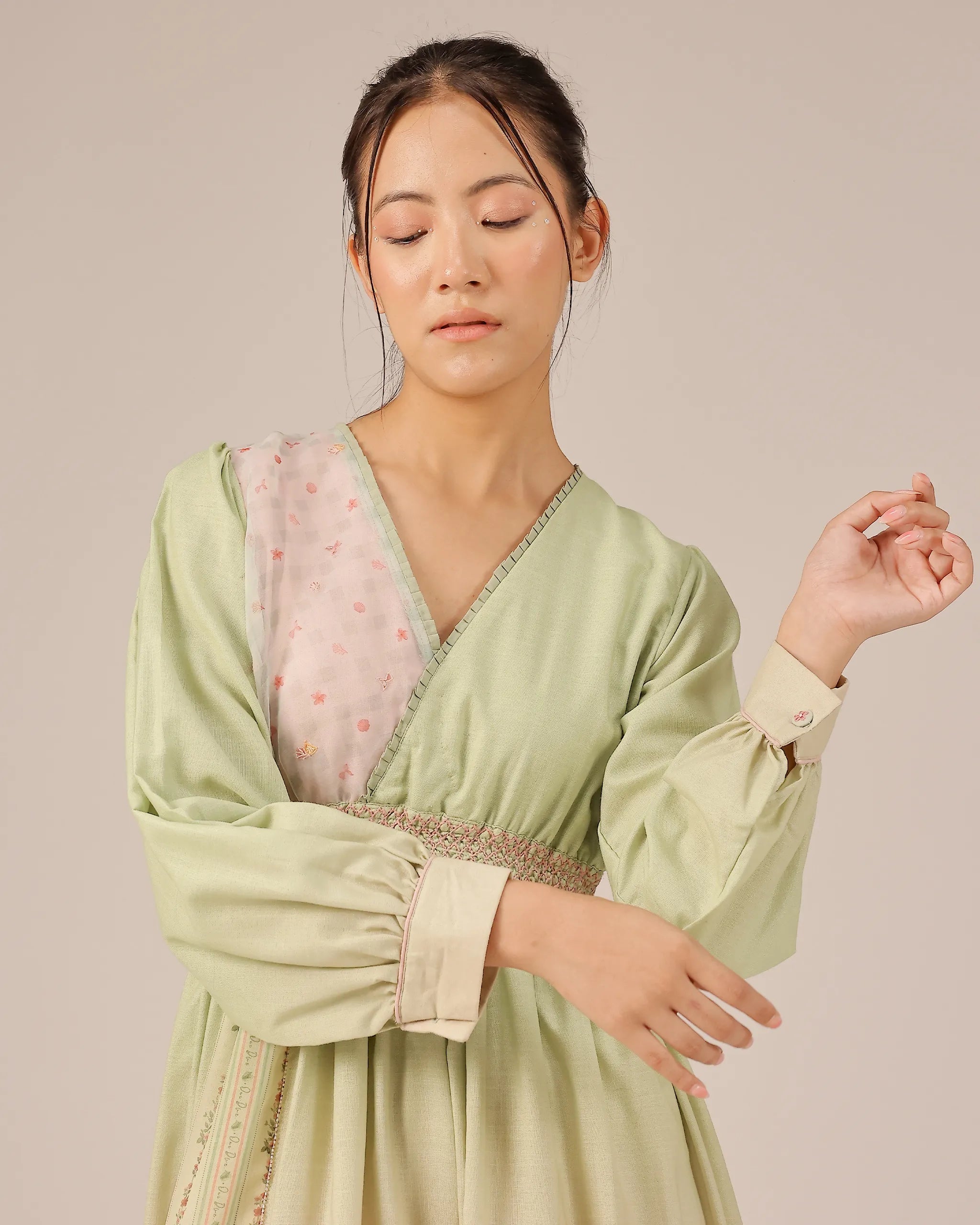 Pop Patchwork Linen Dress – OurDve