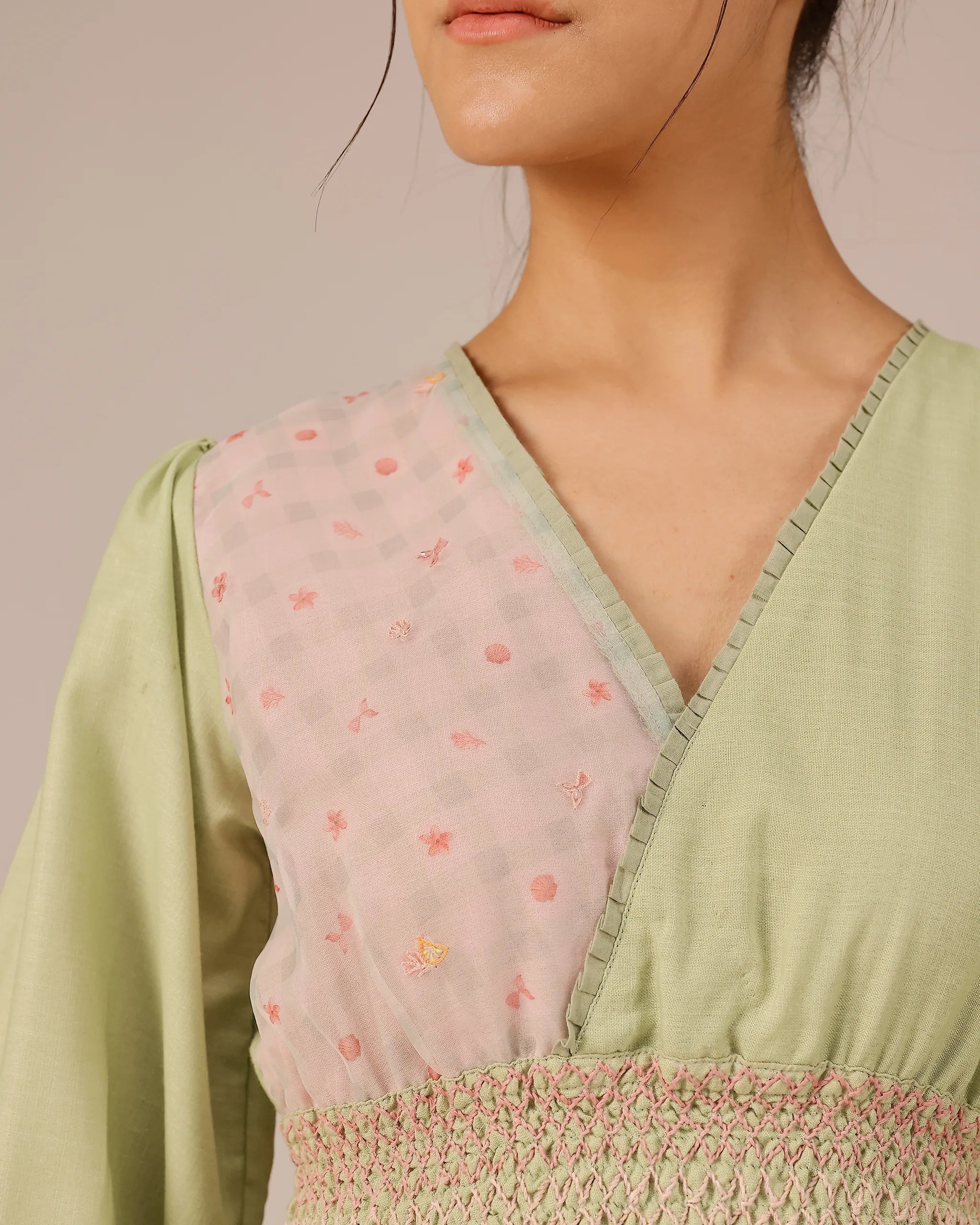 Pop Patchwork Linen Dress – OurDve