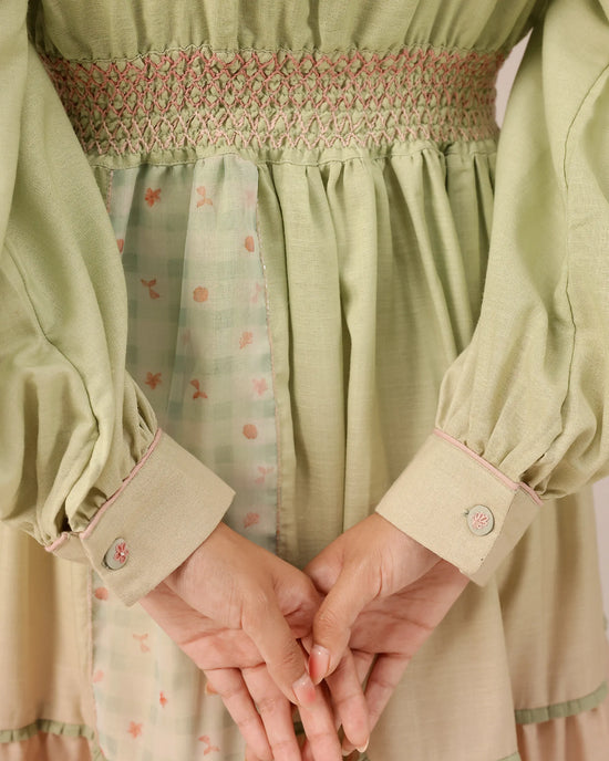 Pop Patchwork Linen Dress – OurDve