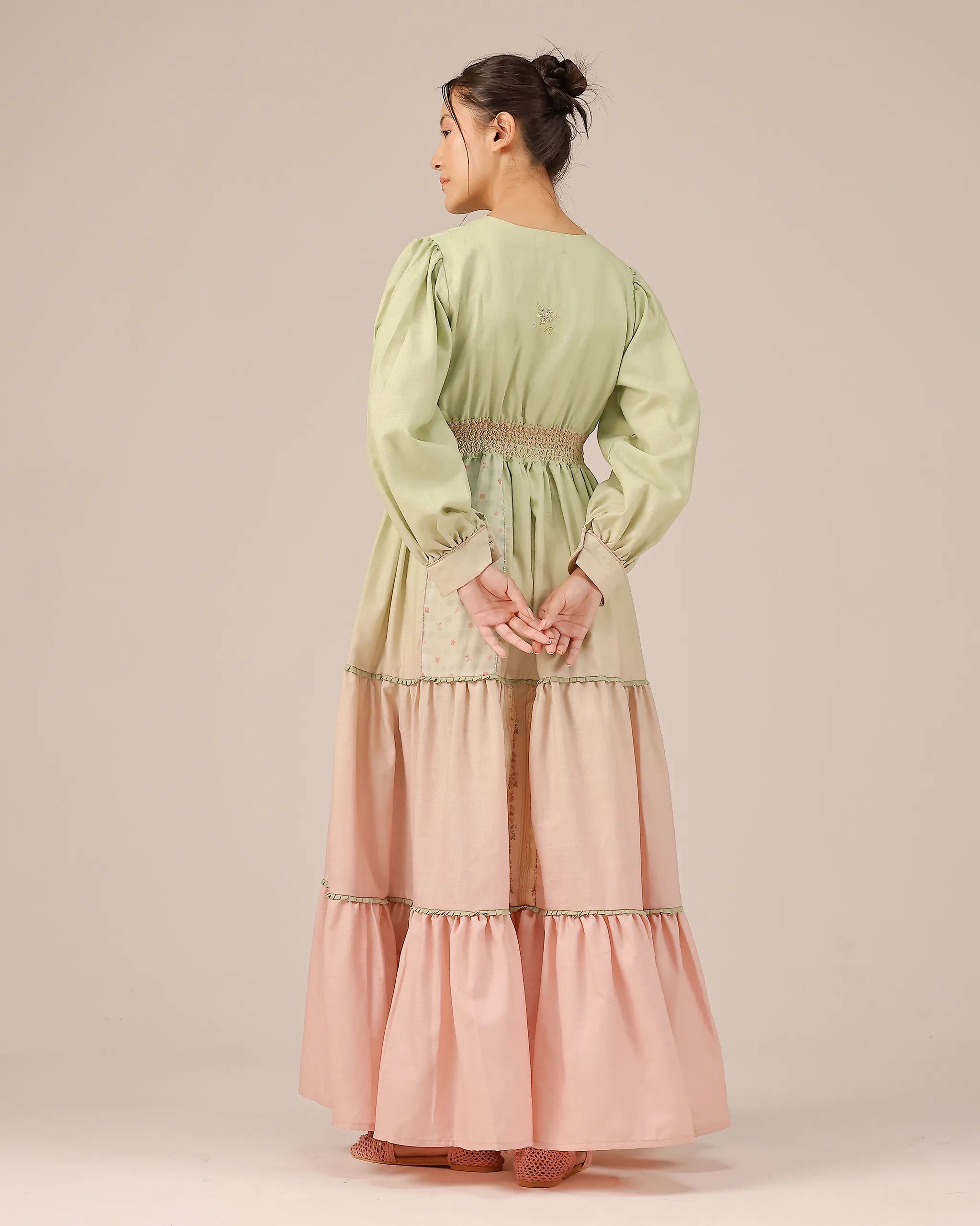 Pop Patchwork Linen Dress – OurDve